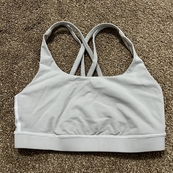Lululemon energy bra size 6 light grey - Picture 2 of 2